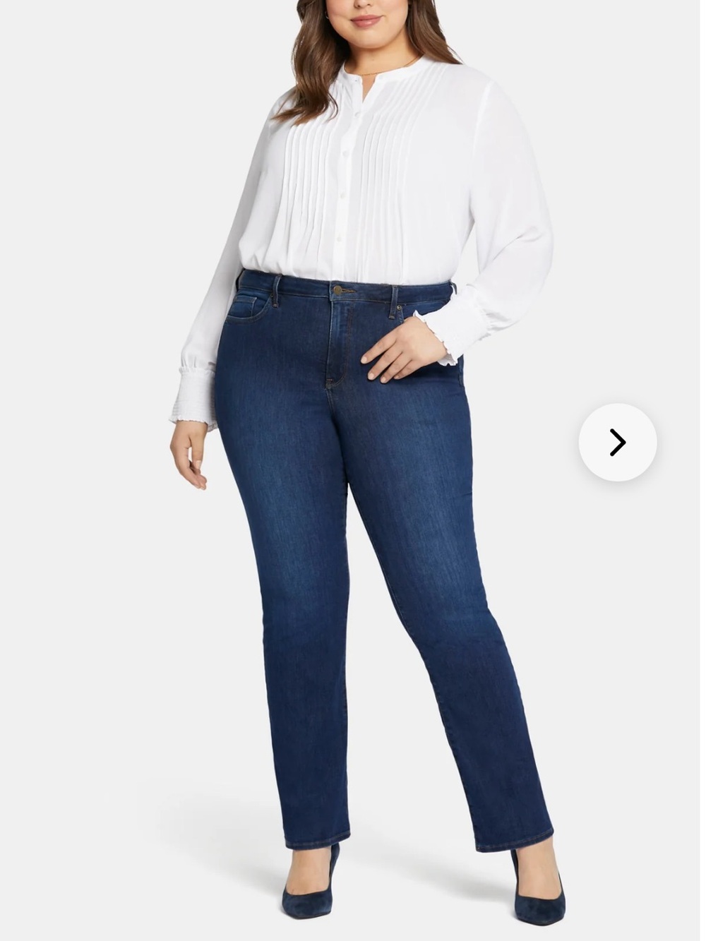 NYDJ Women’s Barbara Bootcut Blue Jeans Size 24W Plus Size